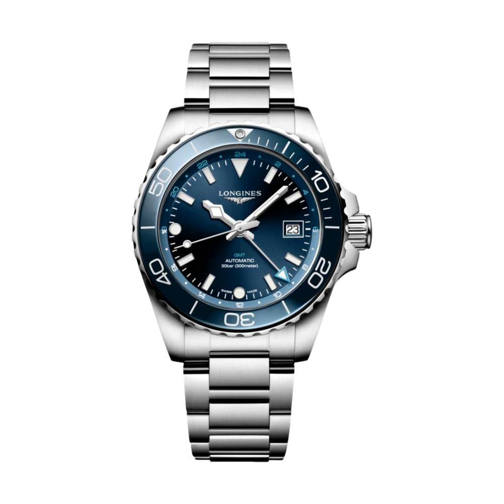 Longines HydroConquest GMT 41mm Watch - Blue on Bracelet